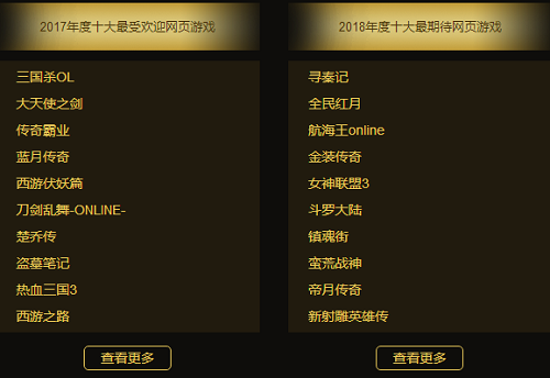 2017中国游戏十强：你觉得最受欢迎的是哪些？