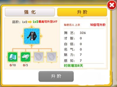 梦幻恋舞服饰如何升阶 服饰升阶技巧攻略