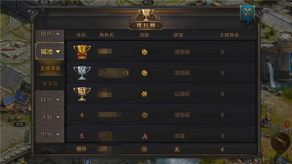 《我的王朝》手游排行榜系统全解析 做最强领主