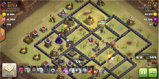 部落冲突九本方格阵怎么破？双胖野猪流三星打法详解