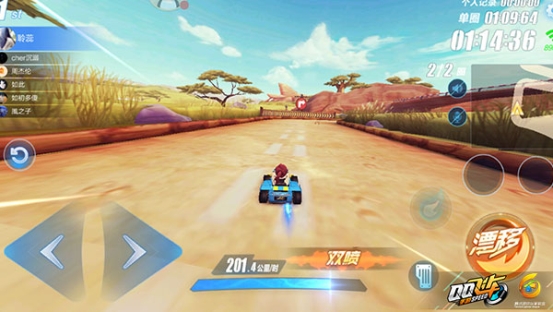 QQ飞车手游双喷技巧图解 低级赛车也能跑出高级车的速度