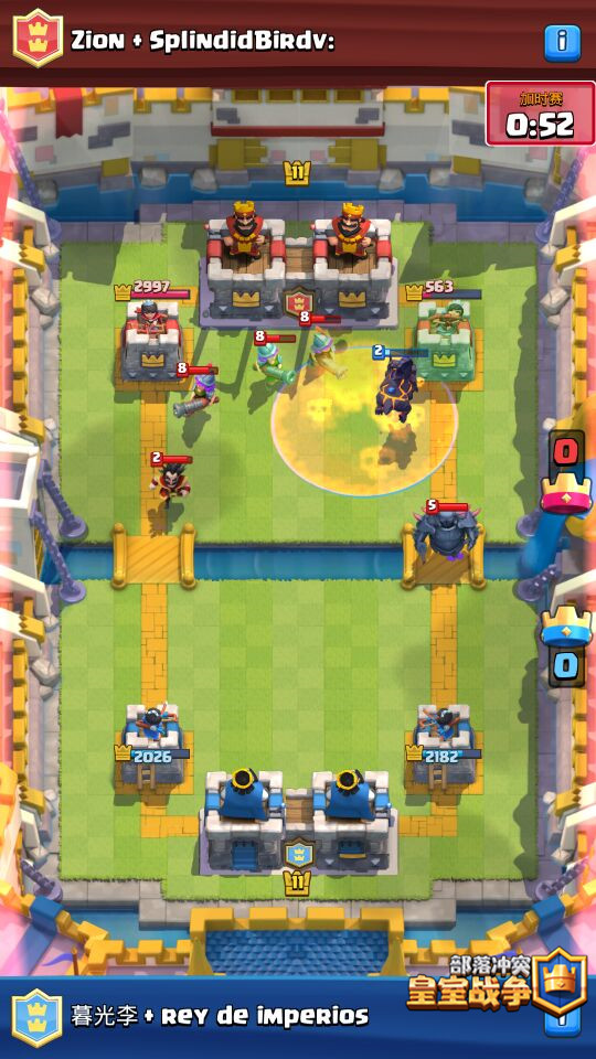 皇室战争攻辅兼备2V2卡组推荐 镜像巫刺骑士流助你取胜