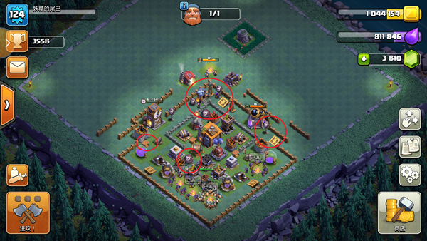 部落冲突怎么排兵布阵减少对方摧毁比？夜世界布阵思路