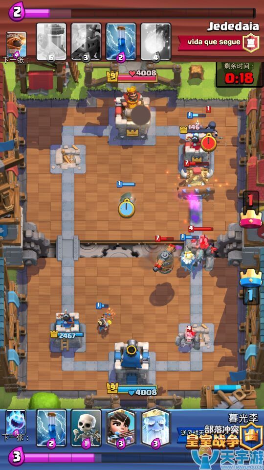 皇室战争低费速袭流卡组推荐 刺矿幽灵流卡组只需2.3费