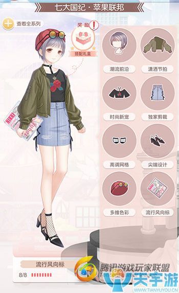 《奇迹暖暖》苹果联邦流行风向标套装图文鉴赏