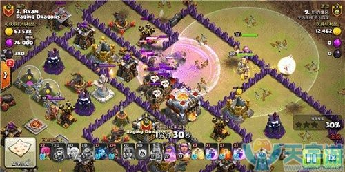 部落冲突11本稳三星打法：天女武神配野猪