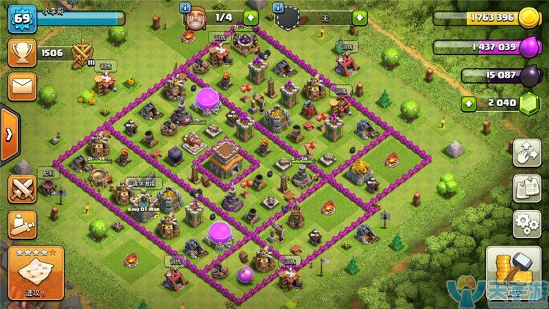 部落冲突八本初期多重防守阵布阵思路 防御建筑细节解析