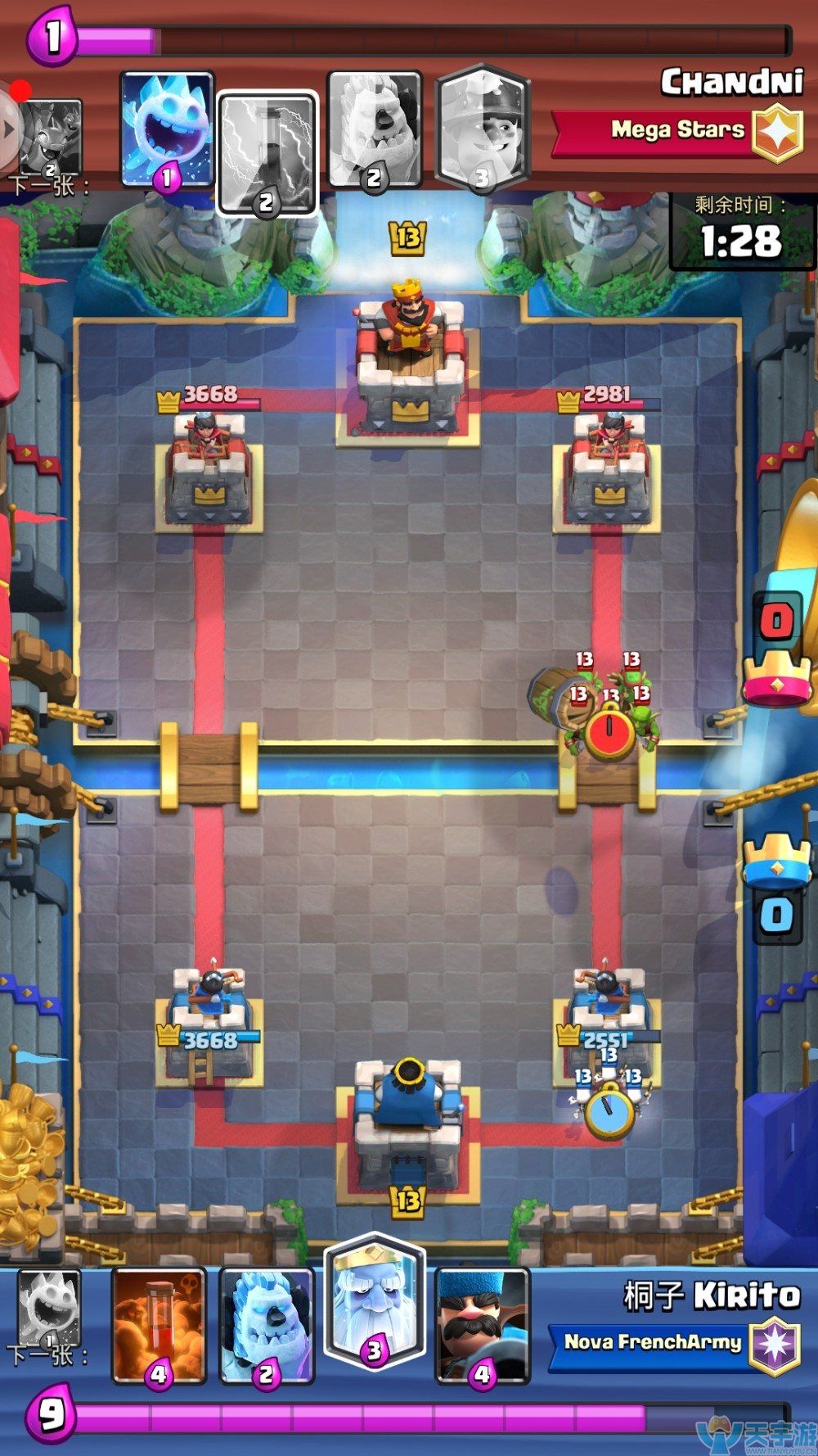 皇室战争联赛卡组推荐：快速消耗低费矿工飞桶流卡组解析