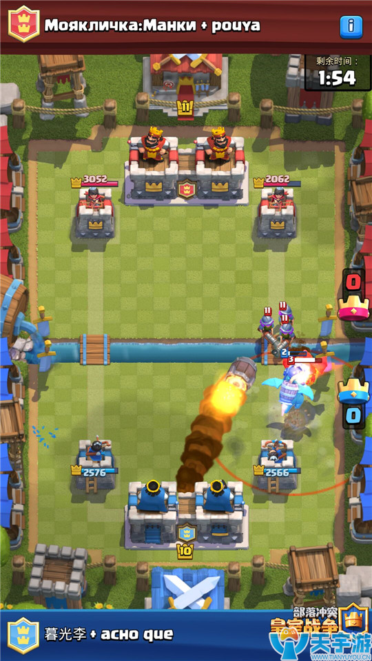 皇室战争2V2自闭法术卡组推荐：火箭风斧桶消耗流玩法