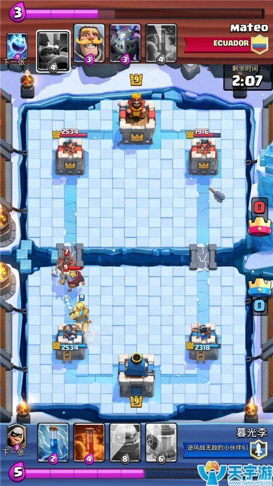 皇室战争平推流卡组推荐：暴力重坦刺石流玩法