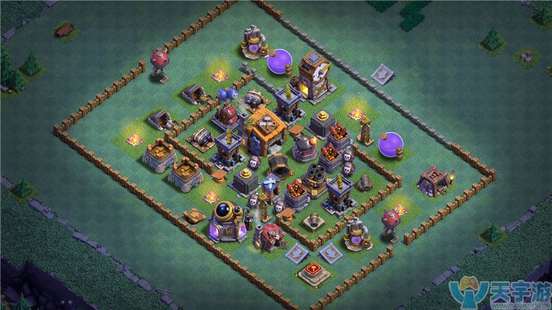 部落冲突夜世界七本热门国形阵怎么破？国形阵攻克思路