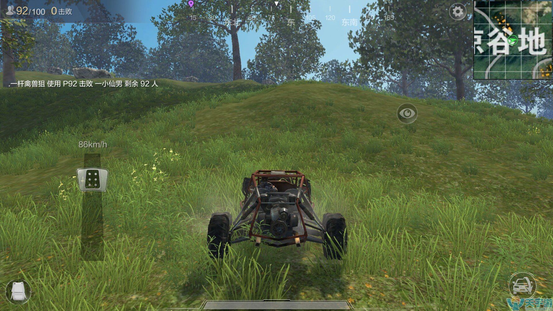 光荣使命手游不小心跳到野外如何应对？野外发育技巧