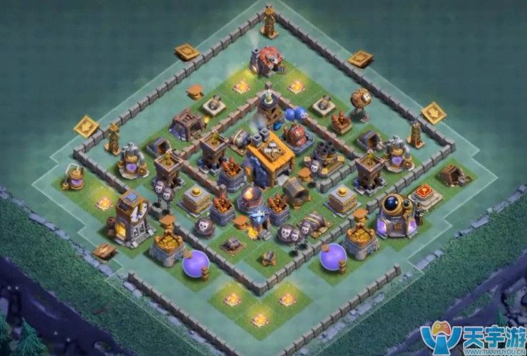 部落冲突基地8本阵型推荐 4类实用阵型摆法 部落冲突基地8本阵型推荐 4类实用阵型摆法