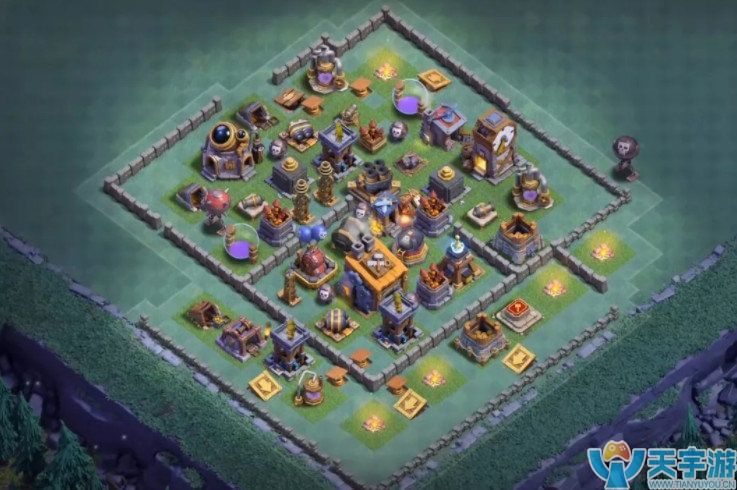 部落冲突基地8本阵型推荐 4类实用阵型摆法 部落冲突基地8本阵型推荐 4类实用阵型摆法