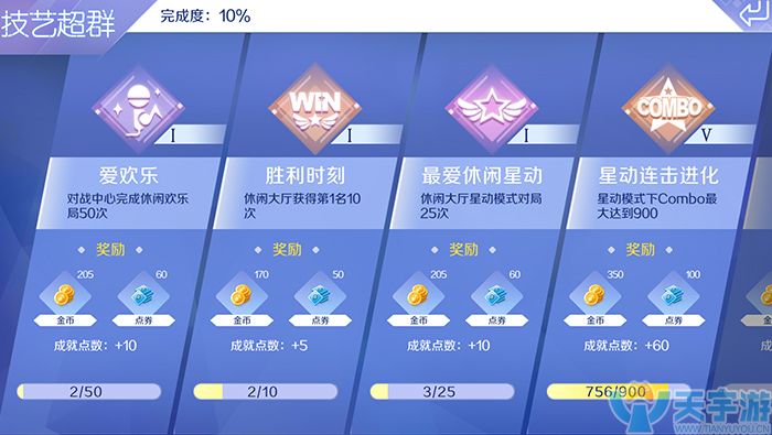 QQ炫舞手游如何快速积累点券金币？成就任务详解