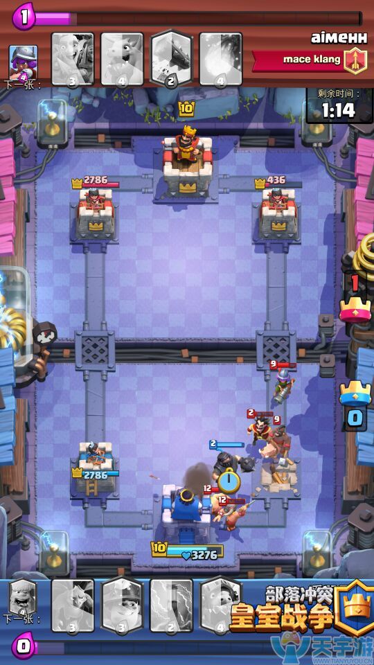 皇室战争猎人与火枪手哪个更强？后排火炮输出用哪个好？