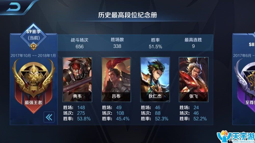 王者荣耀S9赛季典韦上王者心得 典韦铭文出装攻略