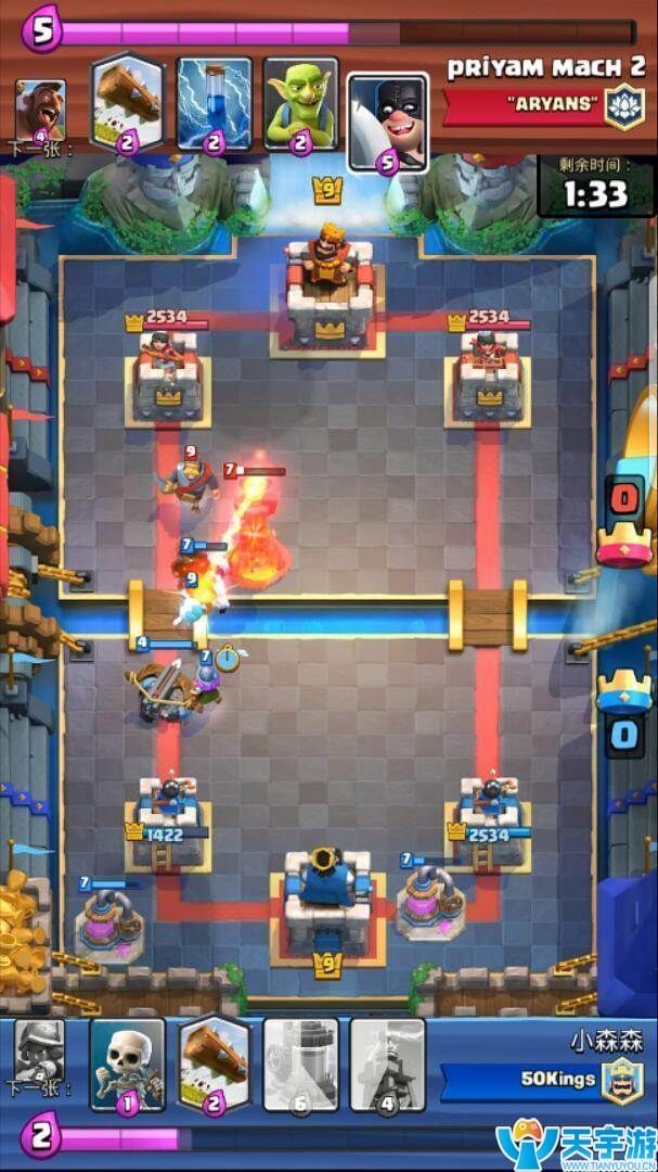 皇室战争低费连弩卡组推荐 X连弩自闭流实战图文详解