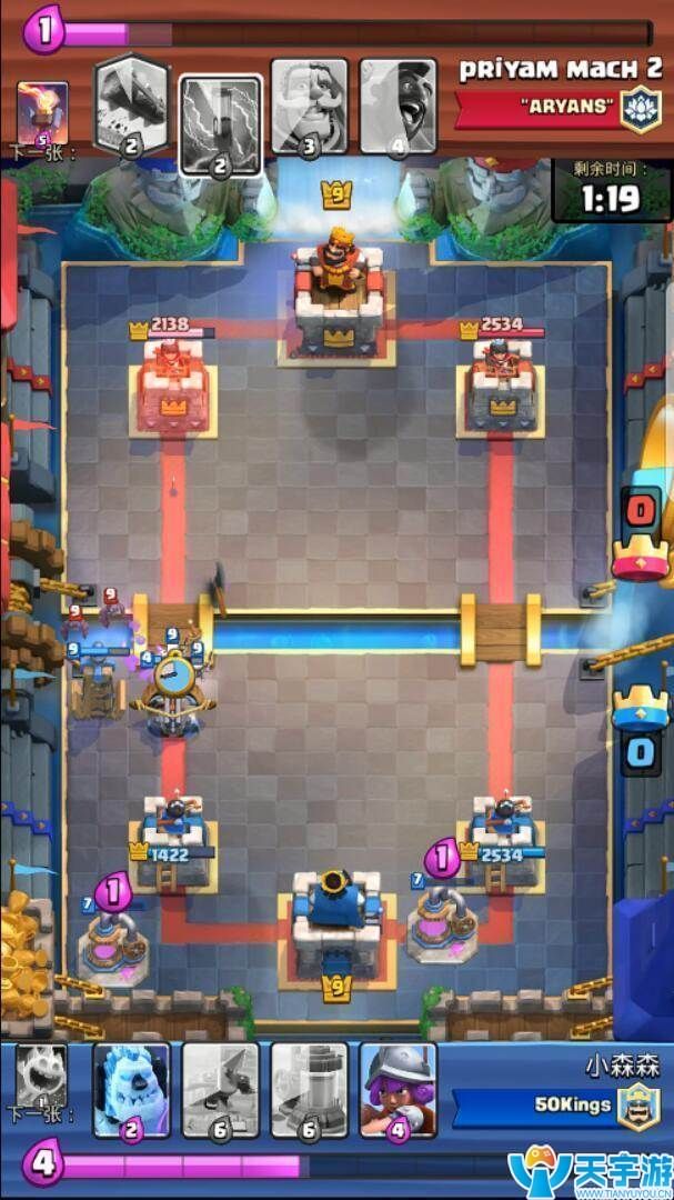 皇室战争低费连弩卡组推荐 X连弩自闭流实战图文详解