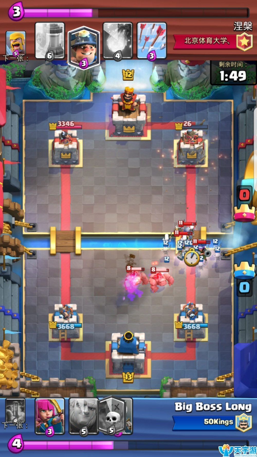 皇室战争巨人毒墓流如何打石人三枪流？实战图文详解