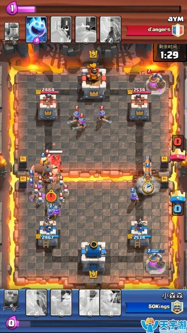 皇室战争巨人三枪流和石人三枪流哪个更厉害？实战图文详解