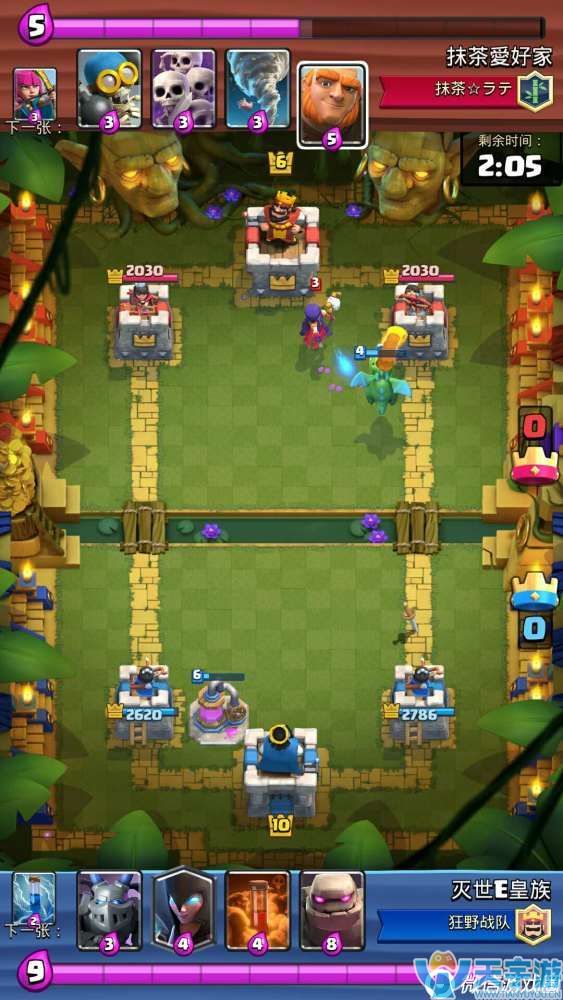 皇室战争强势卡组推荐 暗巫青龙石卡组实战图文详解