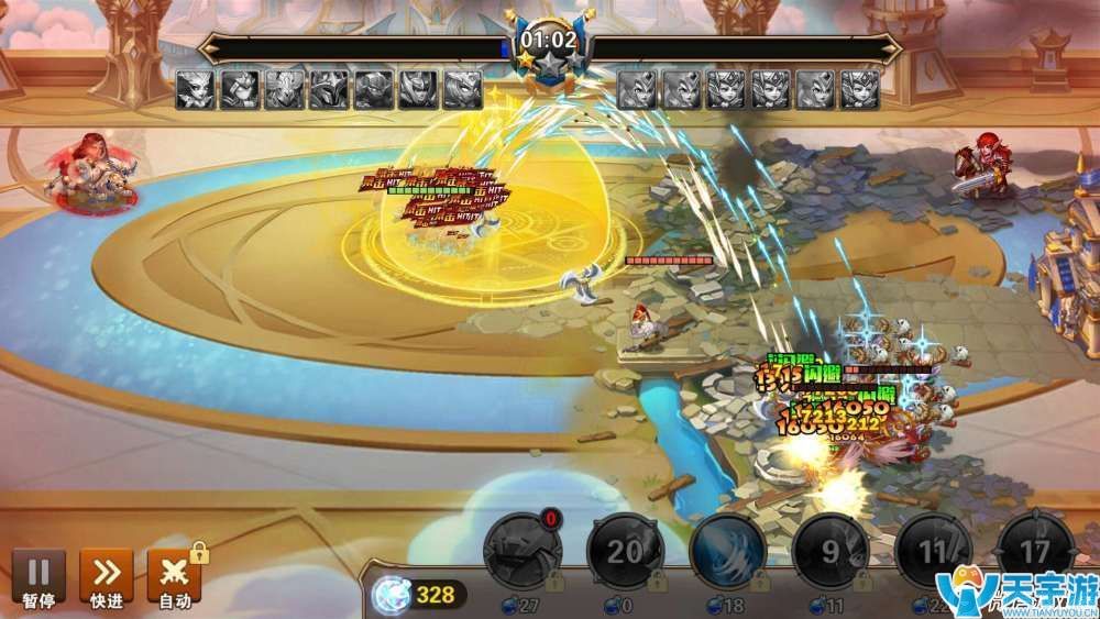 《魔法门之英雄无敌》V0玩家云中城17-4打法分享