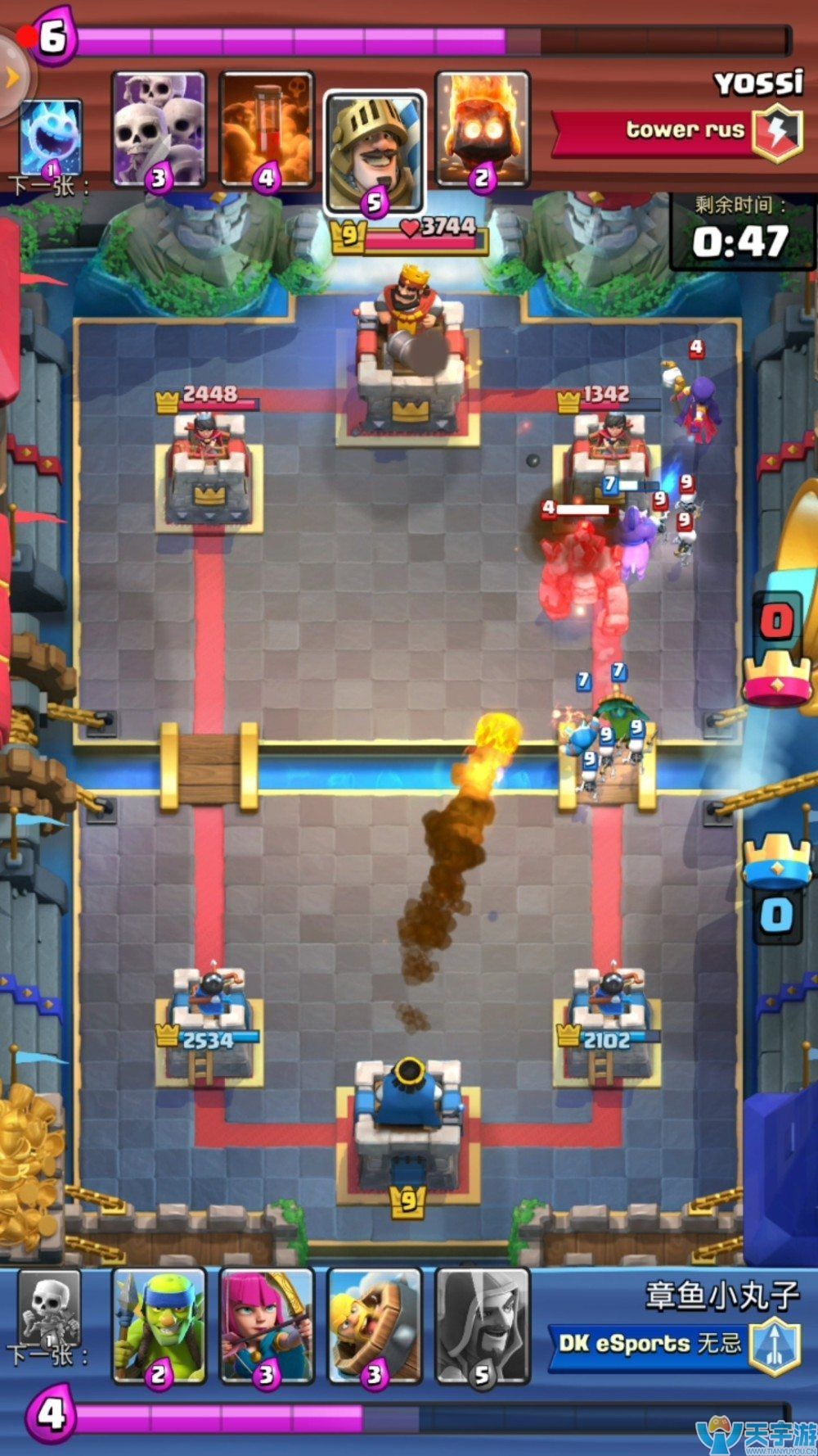 皇室战争野蛮人滚桶选卡挑战实战解析