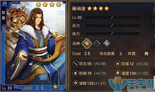 率土之濱四星郭嘉如何搭配武將陣容？四星郭嘉武將搭配推薦