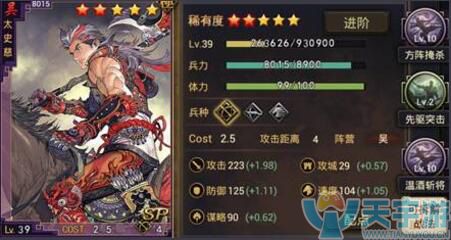 率土之滨SP太史慈好用还是普通太史慈好用?