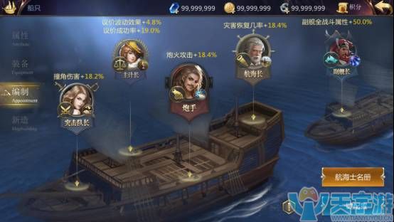 大航海之路编制系统