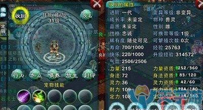 忘仙宝宝技能